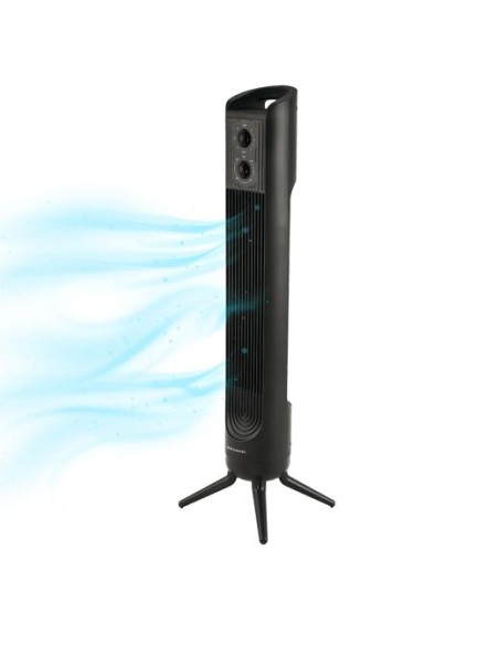 GRUNKEL VENTILADOR DE TORRE 45W 3 VELOCIDADES C/TEMPORIZADOR NEGRO