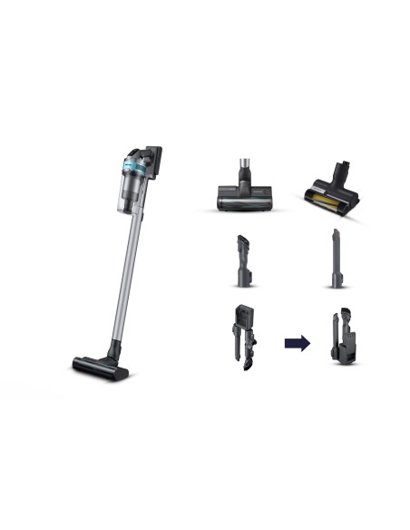VS20B75AGR1 Aspiradora escoba 2 en 1 Batería Secar Sin bolsa 550 W Negro, Color menta