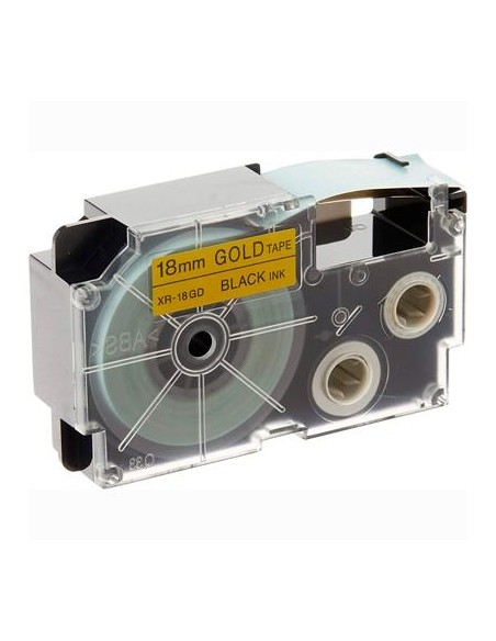 CASIO CINTA PARA ETIQUETADORA 8M X 18MM NEGRO/ORO