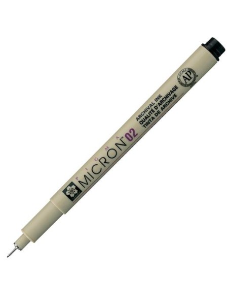 TALENS SAKURA ROTULADOR PIGMA MICRON 02 0.30MM NEGRO - Pack de 12 unidades