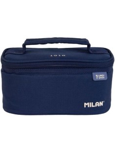 MILAN BOLSA ISOTÉRMICA PORTA ALIMENTOS PEQUEÑA 1 RECIPIENTE 1,5L SERIE 1918 AZUL MARINO