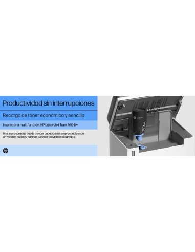 LaserJet Impresora multifunción Tank 1604w, Blanco y negro, Impresora para Empresas, Impresión, copia, escáner, Escanear a corr