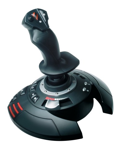 T.Flight Stick X Negro, Rojo, Plata USB Palanca de mando Analógico PC, Playstation 3