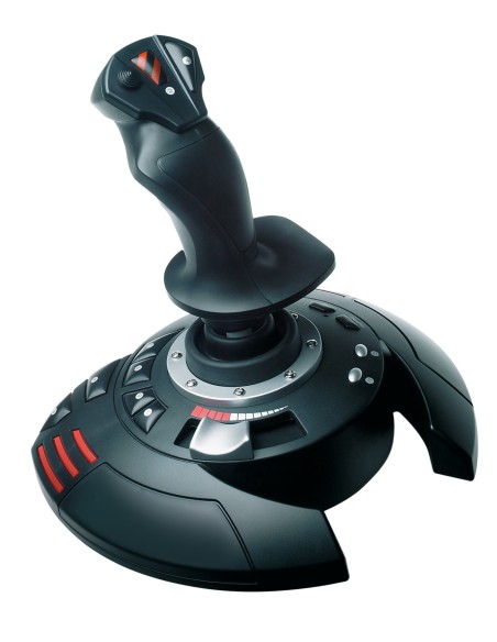 T.Flight Stick X Negro, Rojo, Plata USB Palanca de mando Analógico PC, Playstation 3