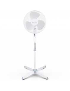 GRUNKEL VENTILADOR DE PIE 50W REGULABLE 3 VELOCIDADES BLANCO