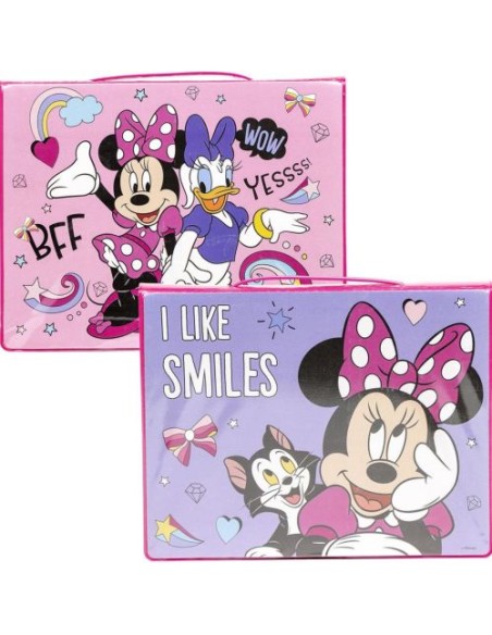 SET PAPELERIA COLOREABLE CAJA MINNIE 265X45X3CM