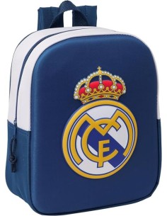 MOCHILA GUARDERIA 3D REAL MADRID 3D 22x27x10cm