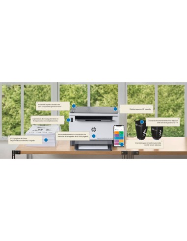 LaserJet Impresora multifunción Tank 2604dw, Blanco y negro, Impresora para Empresas, Conexión inalámbrica  Impresión a doble c