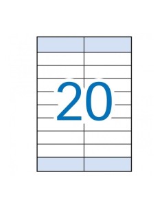C 100 HOJAS ETIQUETAS FT IM 105X2875MM HACIENDA APLI