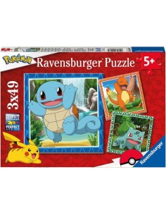 PUZZLE 2D 3X49 PIEZAS POKEMON RAVENSBURGER