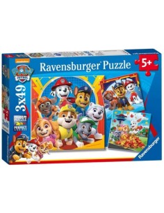 PUZZLE 2D 3X49 PIEZAS PAW PATROL RAVENSBURGER