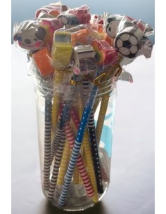 BOTE 24 LAPICES CON GOMAS LITE STYLE