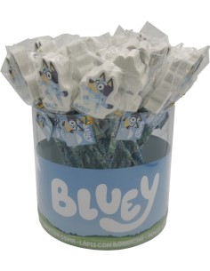 CUBO 36 LAPIZ CON GOMA DECORADA BLUEY