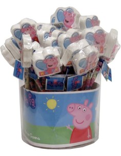 CUBO 36 LAPIZ CON GOMA DECORADA PEPPA PIG