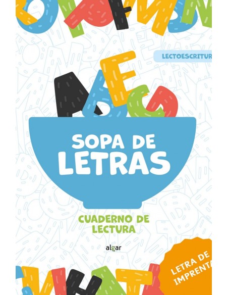 Sopa de letras Cuaderno de lectura letra de imprenta