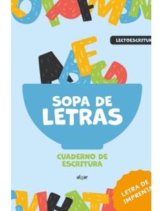 Sopa de letras Cuaderno de escritura letra de imprenta