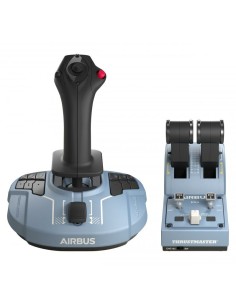 Airbus Edition Negro, Azul USB Palanca de mando Analógico/Digital PC