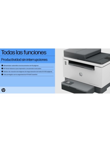 LaserJet Impresora multifunción Tank 2604sdw, Blanco y negro, Impresora para Empresas, Impresión a doble cara  Escanear a corre
