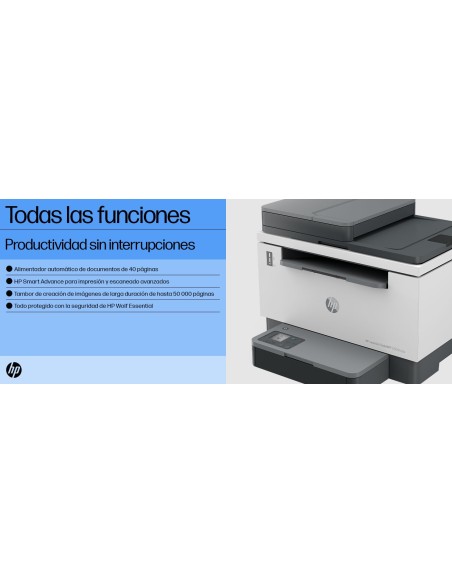 LaserJet Impresora multifunción Tank 2604sdw, Blanco y negro, Impresora para Empresas, Impresión a doble cara  Escanear a corre