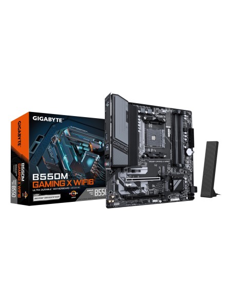 B550M GAMING X WIFI6 Placa base - Procesadores AMD Ryzen 5000, VRM de 5+3 fases, hasta 3200 MHz DDR4, 1x M.2 PCIe 4.0 + 1x M.2 P