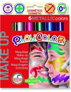 ESTUCHE 6 COLORES MAQUILLAJE PLAYCOLOR POCKET METALIC