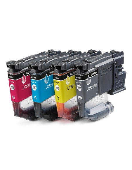 LC521VAL cartucho de tinta 4 pieza(s) Original Negro, Cian, Magenta, Amarillo