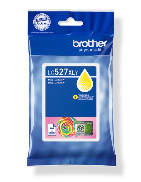 LC527XLY cartucho de tinta 1 pieza(s) Original Alto rendimiento (XL) Amarillo