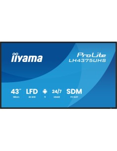 LH4375UHS-B2AG pantalla de señalización Pantalla plana para señalización digital 108 cm (42.5") LCD Wifi 500 cd / m² 4K Ultra HD