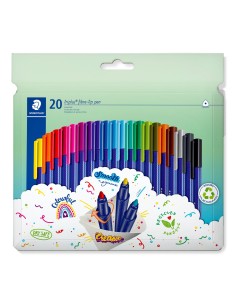 323 C20 rotulador de punta fina Negro, Azul, Marrón, Cian, Gris Oscuro, Azul "Duck blue", Verde, Azul claro, Verde claro, Gris c