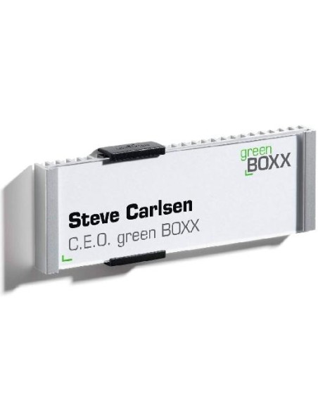 DURABLE IDENTIFICADOR PARA PUERTAS INFO SIGN PLACA DE 149X52,5MM METAL PLATEADO