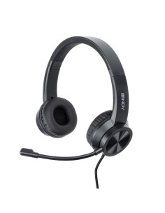 20439 auricular y casco Auriculares Alámbrico Oficina/Centro de llamadas USB tipo A Negro