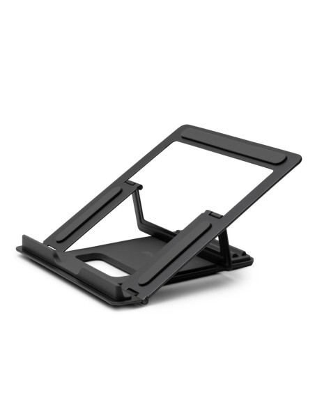 20917 soporte para ordenador portátil Mesita plegable para ordenador portátil Negro, Plata