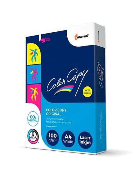 COLOR COPY ORIGINAL PAPEL REPROGRÁFICO DIN A4 SATINADO 100GR PAQUETE DE 500H 210X297MM BLANCO