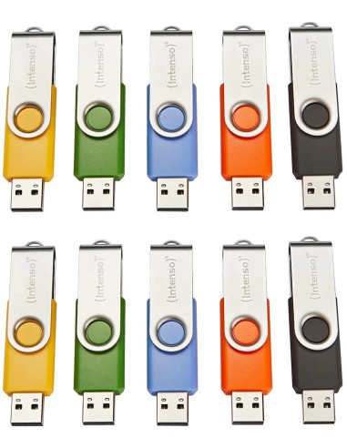 Basic Line unidad flash USB 4 GB USB tipo A 2.0 Negro, Azul, Verde, Naranja, Amarillo
