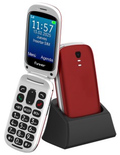 E300 Max Audio 3 4G  Teléfono con tapa  Rojo