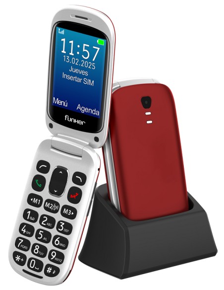 E300 Max Audio 3 4G  Teléfono con tapa  Rojo