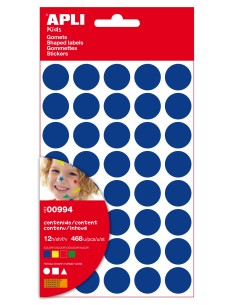 00994 etiqueta autoadhesiva Permanente Azul, Verde, Rojo, Amarillo