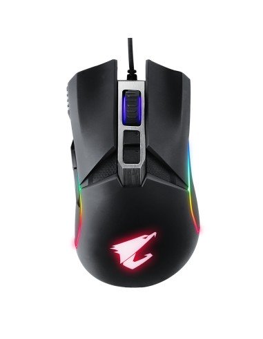 AORUS M5 ratón Juego mano derecha USB tipo A Óptico 16000 DPI
