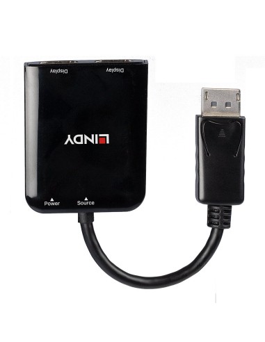 38430 hub de interfaz DisplayPort 21600 Mbit/s Negro