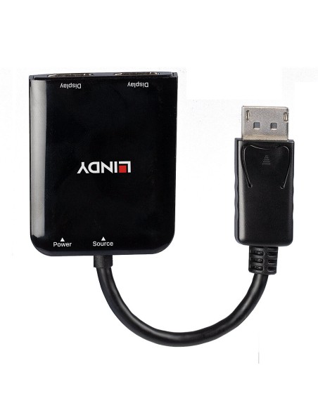 38430 hub de interfaz DisplayPort 21600 Mbit/s Negro