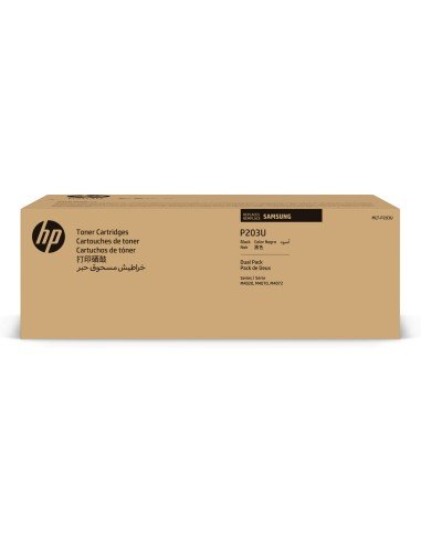 Samsung Paquete de 2 cartuchos de tóner negro de Samsung MLT-P203U de ultra alta capacidad
