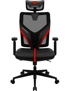 YAMA1 Silla para videojuegos universal Negro, Rojo