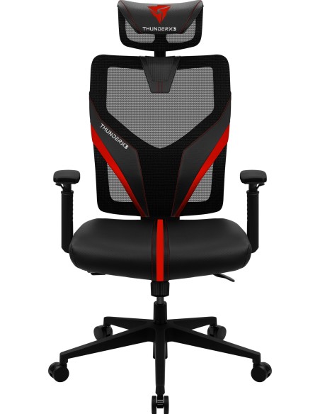 YAMA1 Silla para videojuegos universal Negro, Rojo