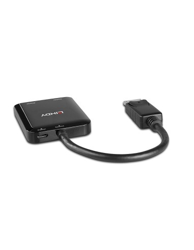 38430 hub de interfaz DisplayPort 21600 Mbit/s Negro