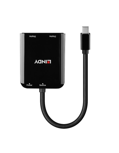 38432 hub de interfaz Mini DisplayPort 21600 Mbit/s Negro