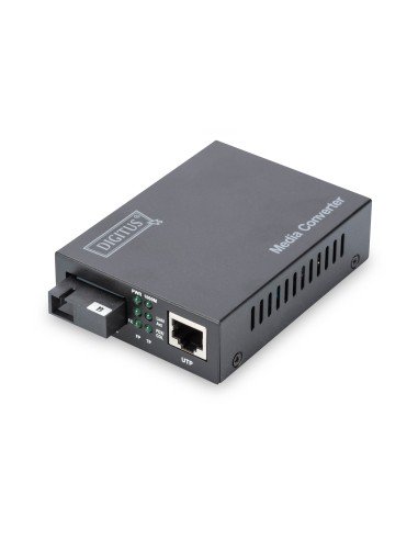 Convertidor de medios Gigabit bidireccional, RJ45 / SC