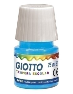 TEMPERA GIOTTO 25 ml CIAN - Pack de 6 unidades