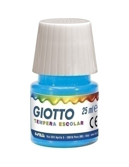 TEMPERA GIOTTO 25 ml CIAN - Pack de 6 unidades