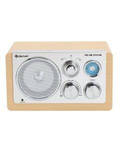 TR-63LW radio Personal Analógica Bamboo, Plata