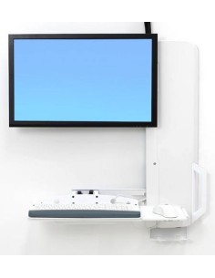 61-081-062 soporte para monitor 61 cm (24") Blanco Pared